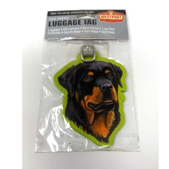 Rottweiler Dog Luggage tag - WestPort Pet Company - Picture 1 of 3